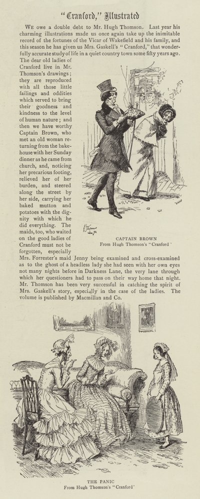 クランフォード、イラスト入り 作： Hugh Thomson